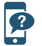 Question mark phone icon