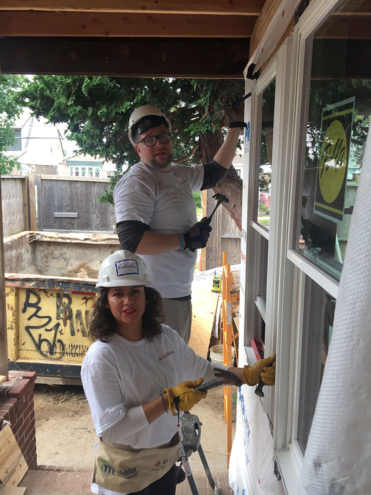 Installing Windows - Habitat for Humanity NYC Volunteer Day