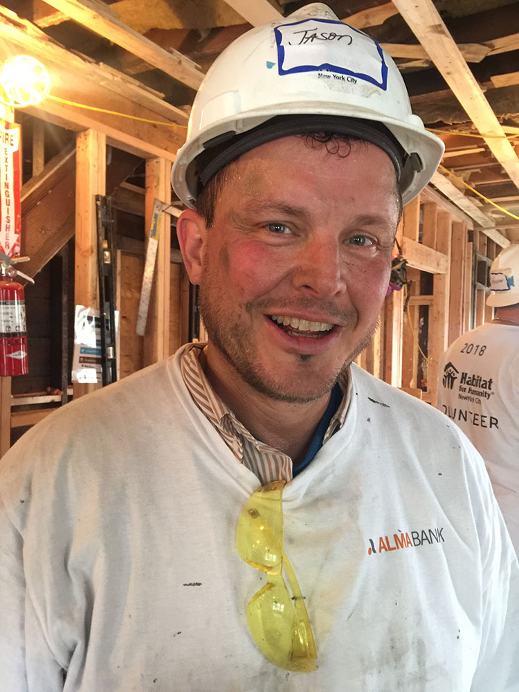 Jason at Habitat for Humanity NYC Volunteer Day
